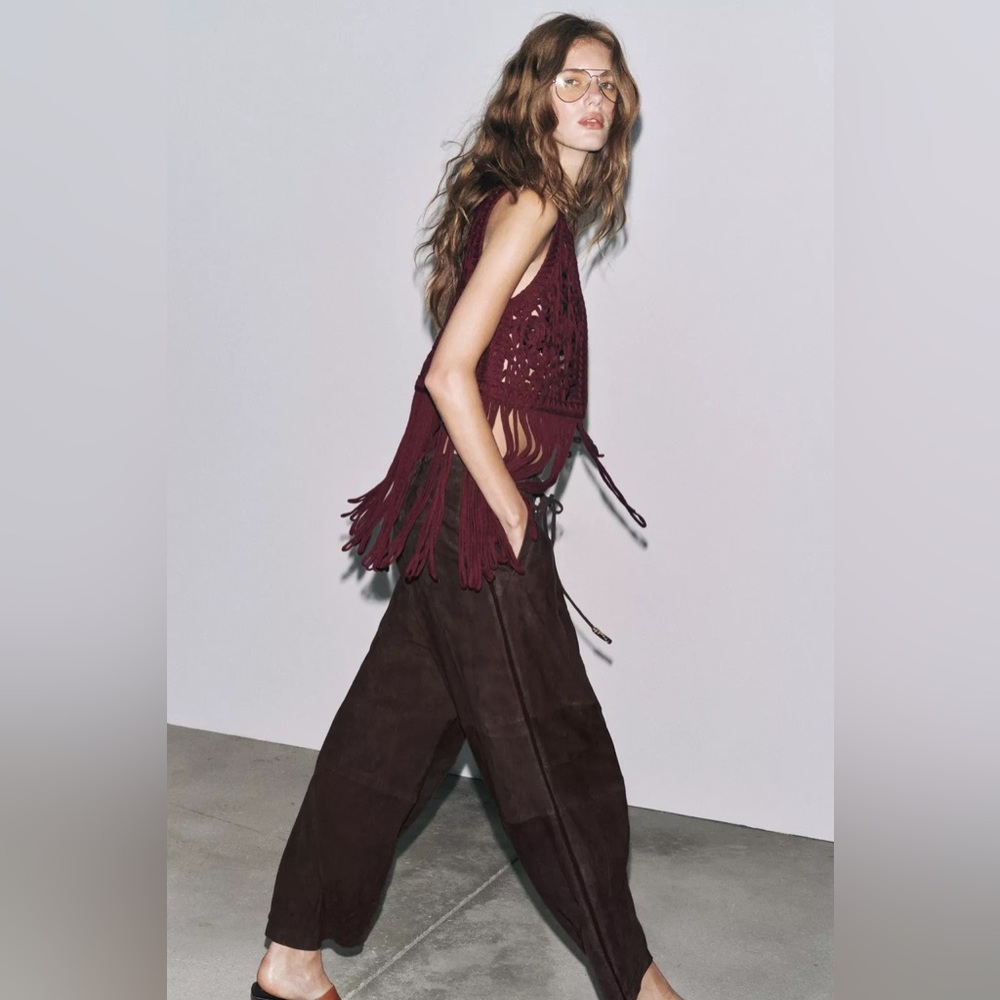 MACRAMÉ FRINGE VEST - Picture 5 of 8